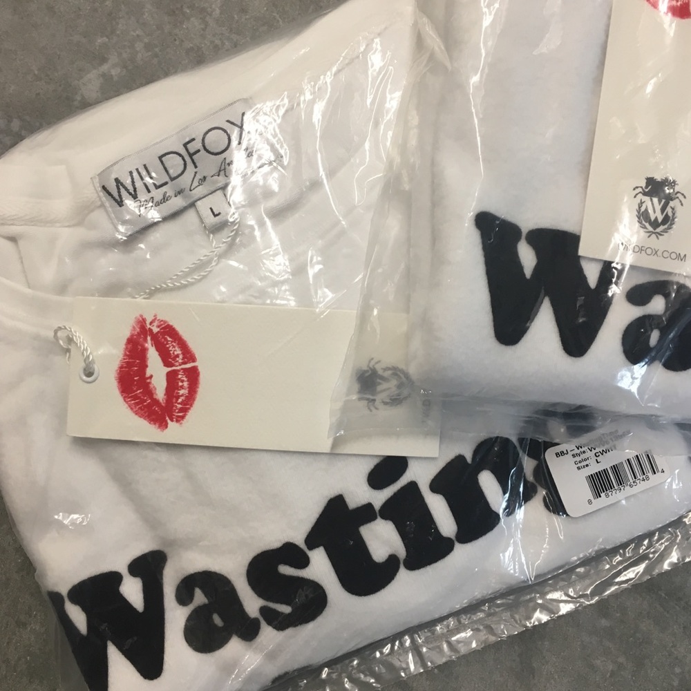 ⏰🆕 Wildfox Couture ψ Wasting Time BBJ ψ White - Picture 8 of 8